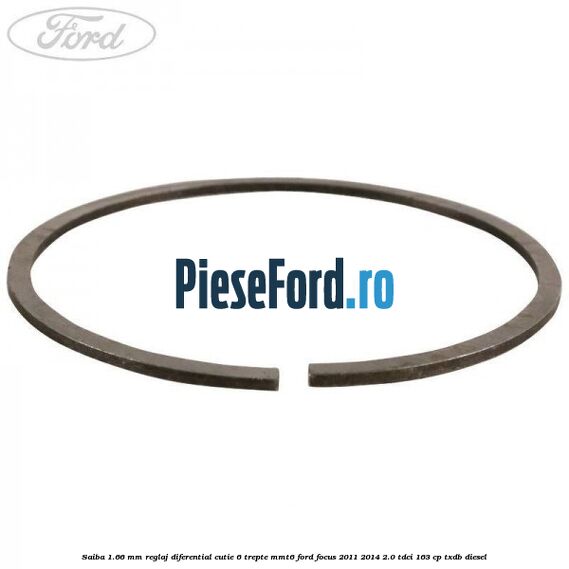 Saiba 1.66 MM reglaj diferential cutie 6 trepte MMT6 Ford Focus 2011-2014 2.0 TDCi 163 cp TXDB diesel