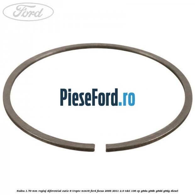 Saiba 1.70 MM reglaj diferential cutie 6 trepte MMT6 Ford Focus 2008-2011 2.0 TDCi 136 cp G6DA, G6DB, G6DD, G6DG diesel