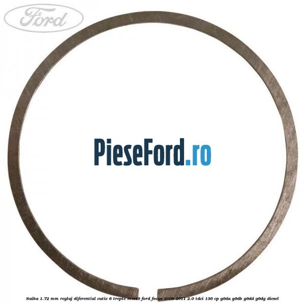 Saiba 1.72 MM reglaj diferential cutie 6 trepte MMT6 Ford Focus 2008-2011 2.0 TDCi 136 cp Saiba 1.72 MM reglaj diferential cutie 6 trepte MMT6 Ford Focus 2008-2011 2.0 TDCi 136 cp G6DA, G6DB, G6DD, G6DG diesel