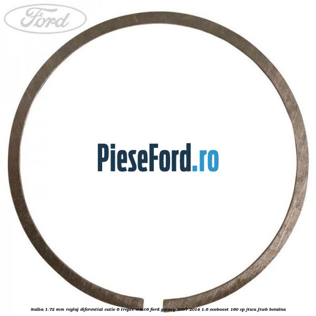 Saiba 1.72 MM reglaj diferential cutie 6 trepte MMT6 Ford Galaxy 2007-2014 1.6 EcoBoost 160 cp JTWA, JTWB benzina