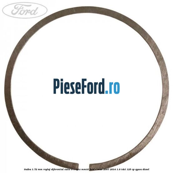 Saiba 1.72 MM reglaj diferential cutie 6 trepte MMT6 Ford S-Max 2007-2014 1.8 TDCi 125 cp QYWA diesel