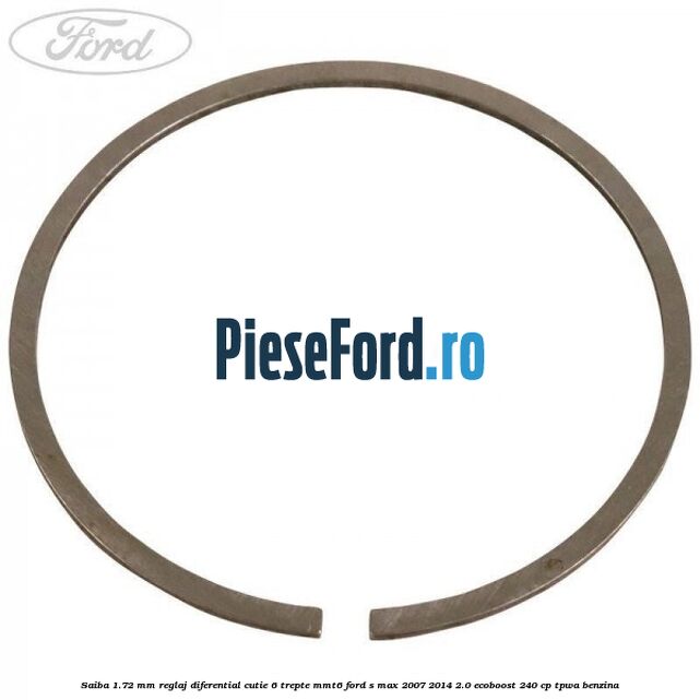 Saiba 1.72 MM reglaj diferential cutie 6 trepte MMT6 Ford S-Max 2007-2014 2.0 EcoBoost 240 cp TPWA benzina