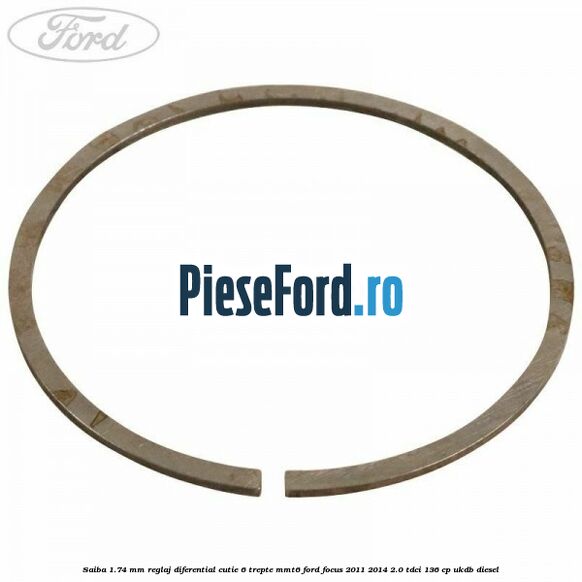 Saiba 1.74 MM reglaj diferential cutie 6 trepte MMT6 Ford Focus 2011-2014 2.0 TDCi 136 cp UKDB diesel