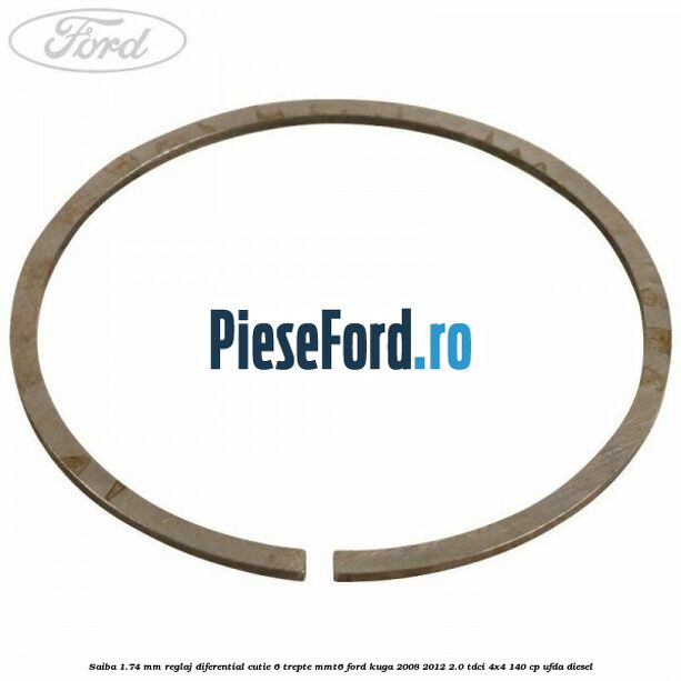 Saiba 1.74 MM reglaj diferential cutie 6 trepte MMT6 Ford Kuga 2008-2012 2.0 TDCI 4x4 140 cp Saiba 1.74 MM reglaj diferential cutie 6 trepte MMT6 Ford Kuga 2008-2012 2.0 TDCI 4x4 140 cp UFDA diesel
