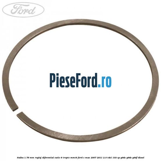 Saiba 1.76 MM reglaj diferential cutie 6 trepte MMT6 Ford C-Max 2007-2011 2.0 TDCi 133 cp G6DC, G6DE, G6DF diesel