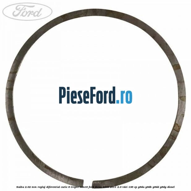 Saiba 2.02 MM reglaj diferential cutie 6 trepte MMT6 Ford Focus 2008-2011 2.0 TDCi 136 cp G6DA, G6DB, G6DD, G6DG diesel
