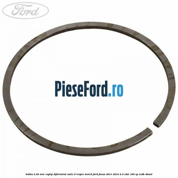 Saiba 2.02 MM reglaj diferential cutie 6 trepte MMT6 Ford Focus 2011-2014 2.0 TDCi 163 cp TXDB diesel