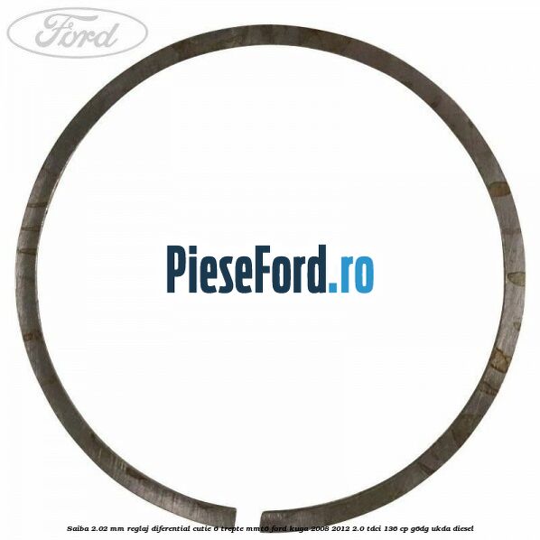 Saiba 2.02 MM reglaj diferential cutie 6 trepte MMT6 Ford Kuga 2008-2012 2.0 TDCi 136 cp G6DG, UKDA diesel