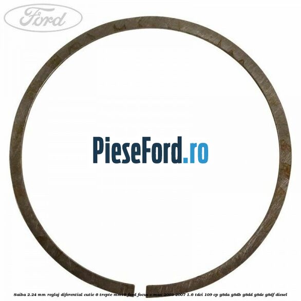 Saiba 2.24 MM reglaj diferential cutie 6 trepte MMT6 Ford Focus C-Max 2003-2007 1.6 TDCi 109 cp G8DA, G8DB, G8DD, G8DE, G8DF diesel