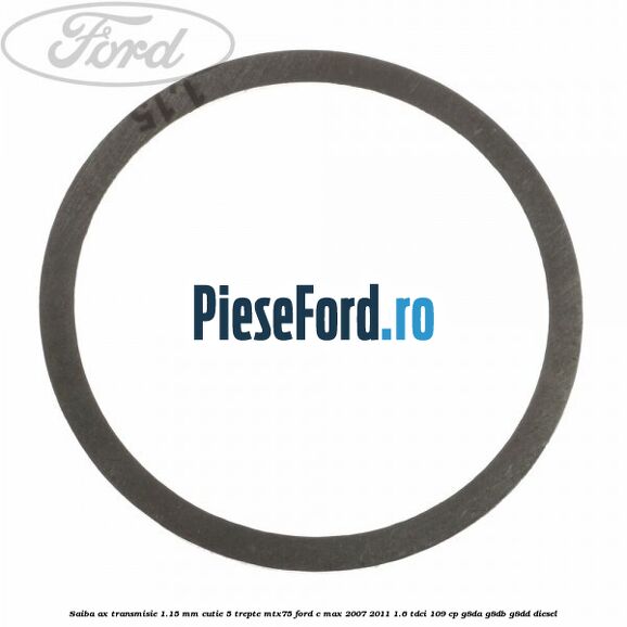 Saiba ax transmisie 1.15 mm cutie 5 trepte MTX75 Ford C-Max 2007-2011 1.6 TDCi 109 cp G8DA, G8DB, G8DD diesel