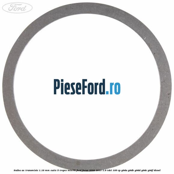 Saiba ax transmisie 1.18 mm cutie 5 trepte MTX75 Ford Focus 2008-2011 1.6 TDCi 109 cp G8DA, G8DB, G8DD, G8DE, G8DF diesel