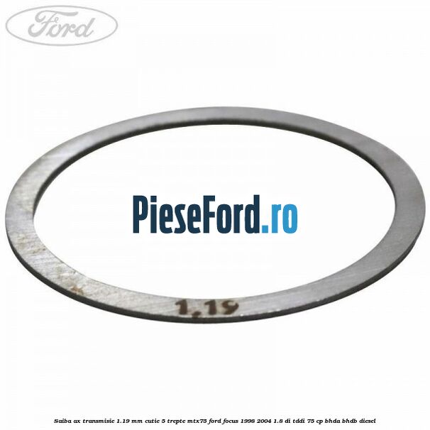 Saiba ax transmisie 1.19 mm cutie 5 trepte MTX75 Ford Focus 1998-2004 1.8 DI/TDDi 75 cp Saiba ax transmisie 1.19 mm cutie 5 trepte MTX75 Ford Focus 1998-2004 1.8 DI/TDDi 75 cp BHDA, BHDB diesel
