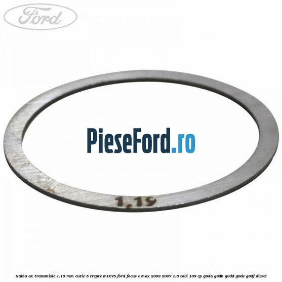 Saiba ax transmisie 1.19 mm cutie 5 trepte MTX75 Ford Focus C-Max 2003-2007 1.6 TDCi 109 cp Saiba ax transmisie 1.19 mm cutie 5 trepte MTX75 Ford Focus C-Max 2003-2007 1.6 TDCi 109 cp G8DA, G8DB, G8DD, G8DE, G8DF diesel