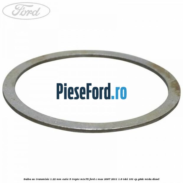 Saiba ax transmisie 1.22 mm cutie 5 trepte MTX75 Ford C-Max 2007-2011 1.6 TDCi 101 cp G8DC, MTDA diesel