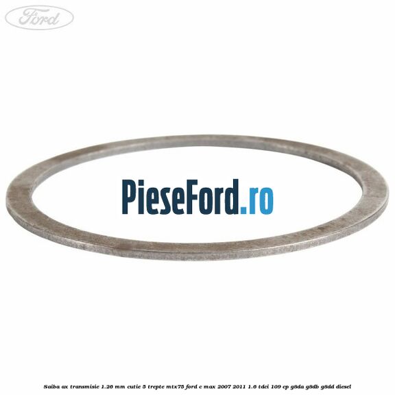 Saiba ax transmisie 1.26 mm cutie 5 trepte MTX75 Ford C-Max 2007-2011 1.6 TDCi 109 cp G8DA, G8DB, G8DD diesel