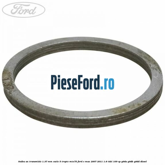 Saiba ax transmisie 1.37 mm cutie 5 trepte MTX75 Ford C-Max 2007-2011 1.6 TDCi 109 cp G8DA, G8DB, G8DD diesel