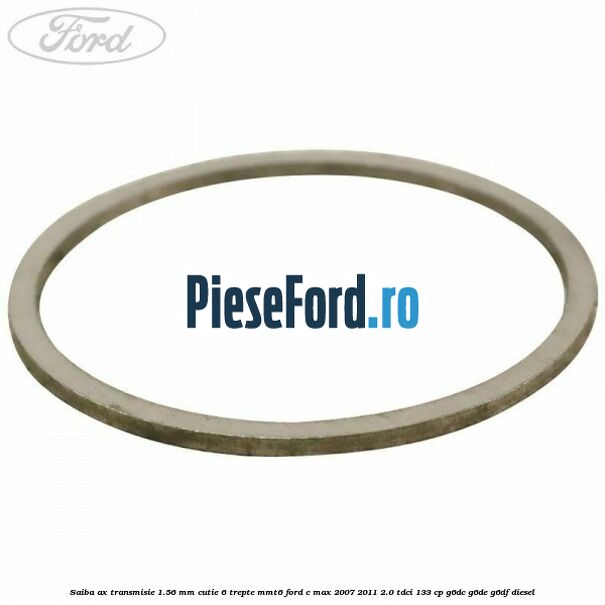 Saiba ax transmisie 1.56 mm cutie 6 trepte MMT6 Ford C-Max 2007-2011 2.0 TDCi 133 cp G6DC, G6DE, G6DF diesel