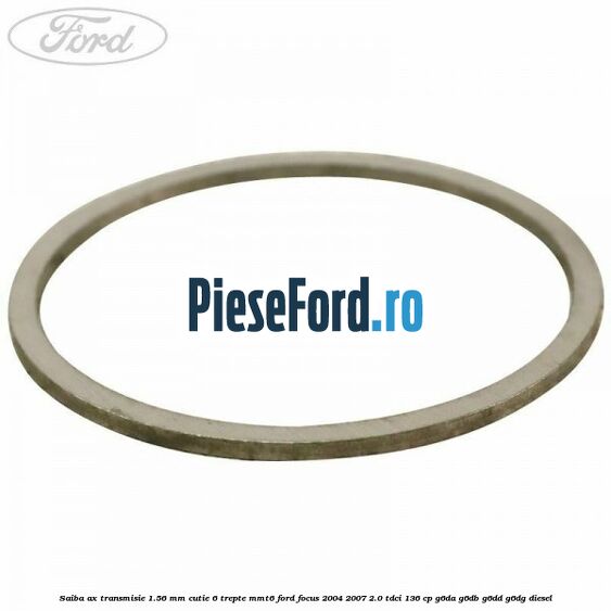 Saiba ax transmisie 1.56 mm cutie 6 trepte MMT6 Ford Focus 2004-2007 2.0 TDCi 136 cp G6DA, G6DB, G6DD, G6DG diesel