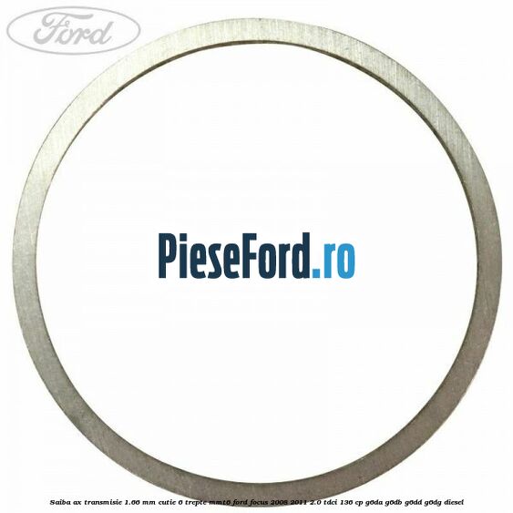 Saiba ax transmisie 1.66 mm cutie 6 trepte MMT6 Ford Focus 2008-2011 2.0 TDCi 136 cp G6DA, G6DB, G6DD, G6DG diesel