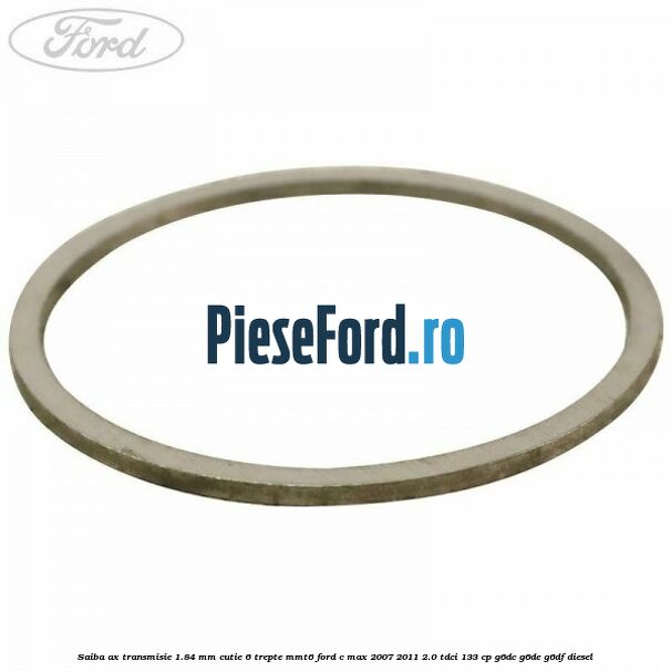 Saiba ax transmisie 1.84 mm cutie 6 trepte MMT6 Ford C-Max 2007-2011 2.0 TDCi 133 cp G6DC, G6DE, G6DF diesel