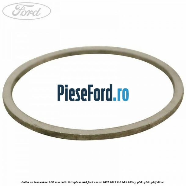 Saiba ax transmisie 1.96 mm cutie 6 trepte MMT6 Ford C-Max 2007-2011 2.0 TDCi 133 cp G6DC, G6DE, G6DF diesel