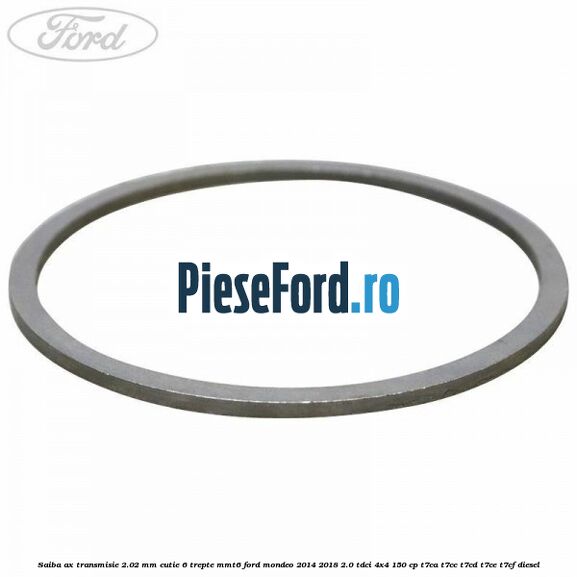Saiba ax transmisie 2.02 mm cutie 6 trepte MMT6 Ford Mondeo 2014-2018 2.0 TDCi 4x4 150 cp T7CA, T7CC, T7CD, T7CE, T7CF diesel