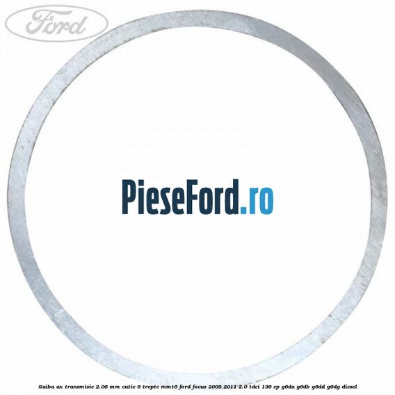Saiba ax transmisie 2.06 mm cutie 6 trepte MMT6 Ford Focus 2008-2011 2.0 TDCi 136 cp G6DA, G6DB, G6DD, G6DG diesel