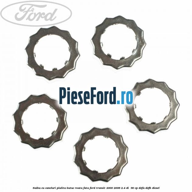 Saiba cu caneluri piulita butuc roata fata Ford Transit 2000-2006 2.4 DI  90 cp D2FA, D2FB diesel