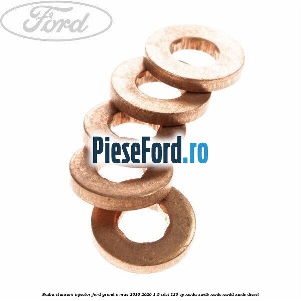Saiba etansare injector Ford Grand C-Max 2016-2020 1.5 TDCi 120 cp XWDA, XWDB, XWDC, XWDD, XWDE diesel