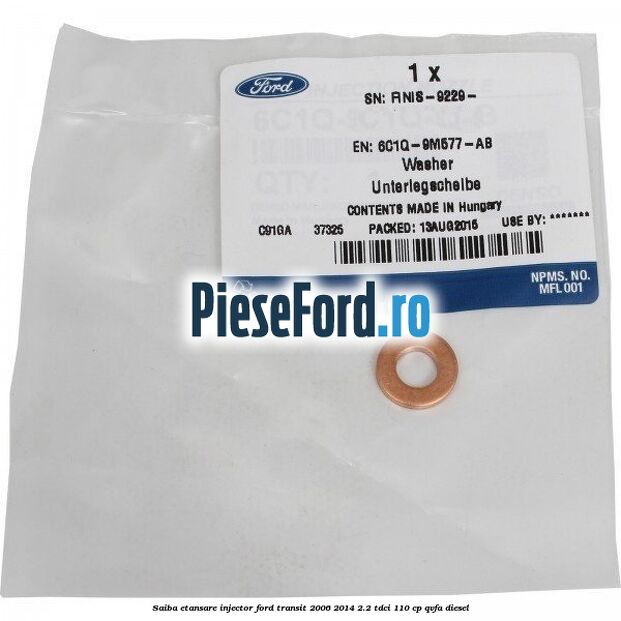 Saiba etansare injector Ford Transit 2006-2014 2.2 TDCi 110 cp QVFA diesel