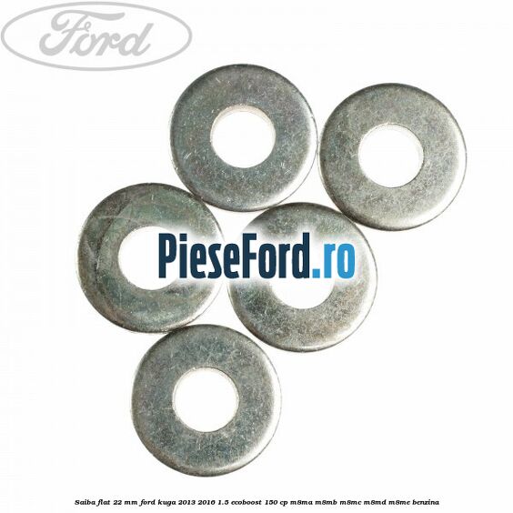 Saiba flat 22 mm Ford Kuga 2013-2016 1.5 EcoBoost 150 cp M8MA, M8MB, M8MC, M8MD, M8ME benzina