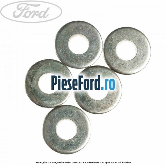Saiba flat 22 mm Ford Mondeo 2014-2018 1.0 EcoBoost 125 cp M1CA, M1CB benzina
