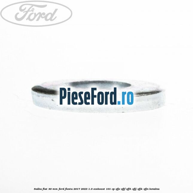 Saiba flat 30 mm Ford Fiesta 2017-2023 1.0 EcoBoost 101 cp SFJE, SFJF, SFJH, SFJJ, SFJK, SFJN benzina