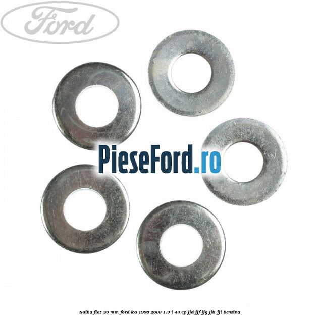 Saiba flat 30 mm Ford Ka 1996-2008 1.3 i 49 cp JJD, JJF, JJG, JJH, JJL benzina