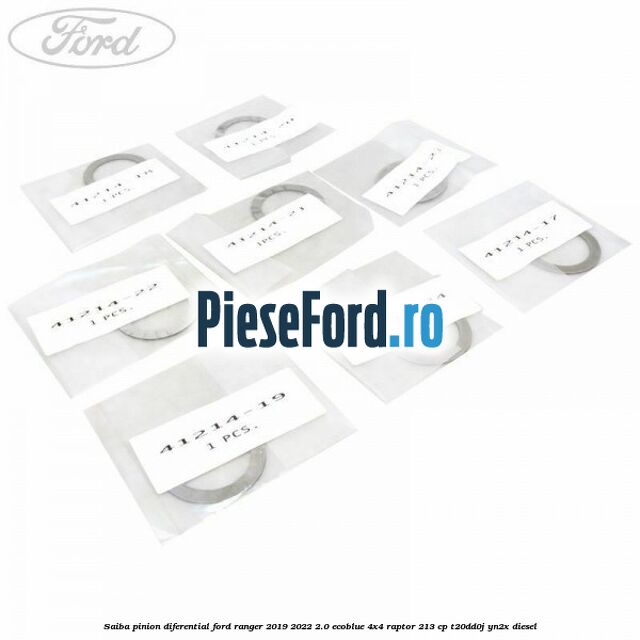 Saiba pinion diferential Ford Ranger 2019-2022 2.0 EcoBlue 4x4 Raptor 213 cp T20DD0J, YN2X diesel