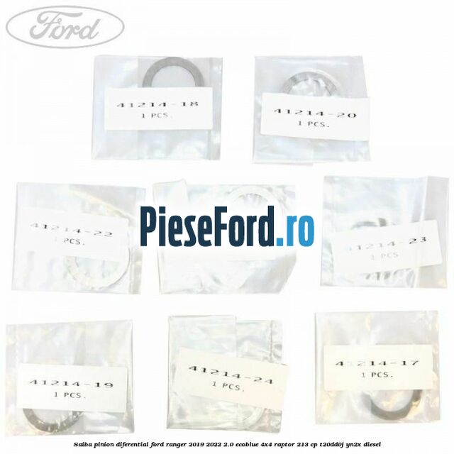 Saiba pinion diferential Ford Ranger 2019-2022 2.0 EcoBlue 4x4 Raptor 213 cp T20DD0J, YN2X diesel