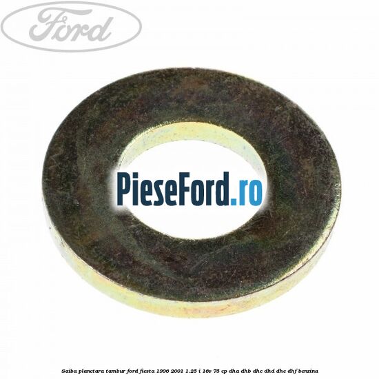 Saiba planetara, tambur Ford Fiesta 1996-2001 1.25 i 16V 75 cp DHA, DHB, DHC, DHD, DHE, DHF benzina