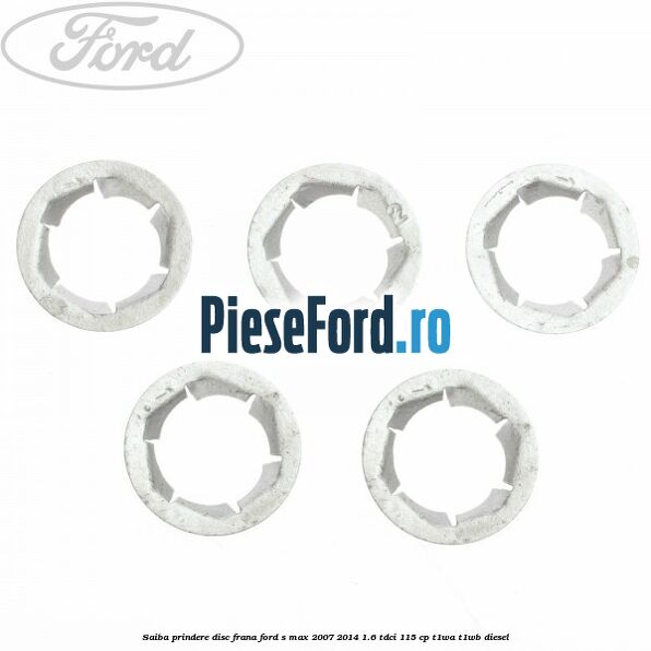 Saiba prindere disc frana Ford S-Max 2007-2014 1.6 TDCi 115 cp T1WA, T1WB diesel