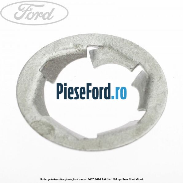 Saiba prindere disc frana Ford S-Max 2007-2014 1.6 TDCi 115 cp T1WA, T1WB diesel