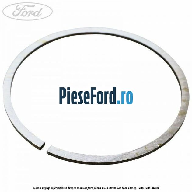 Saiba reglaj diferential 6 trepte manual Ford Focus 2014-2018 2.0 TDCi 150 cp T7DA, T7DB diesel