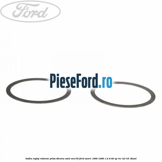 Saiba reglaj rulment priza directa cutie MTX75 Ford Escort 1990-1995 1.8 D 60 cp RTE, RTF, RTH diesel