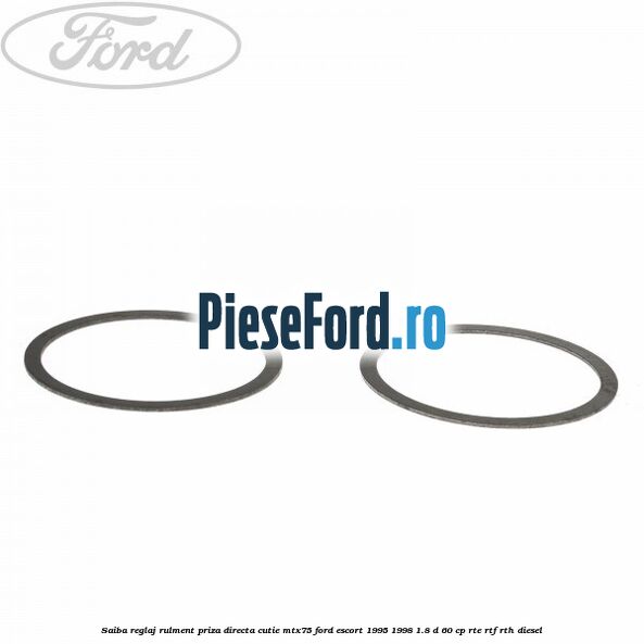 Saiba reglaj rulment priza directa cutie MTX75 Ford Escort 1995-1998 1.8 D 60 cp RTE, RTF, RTH diesel