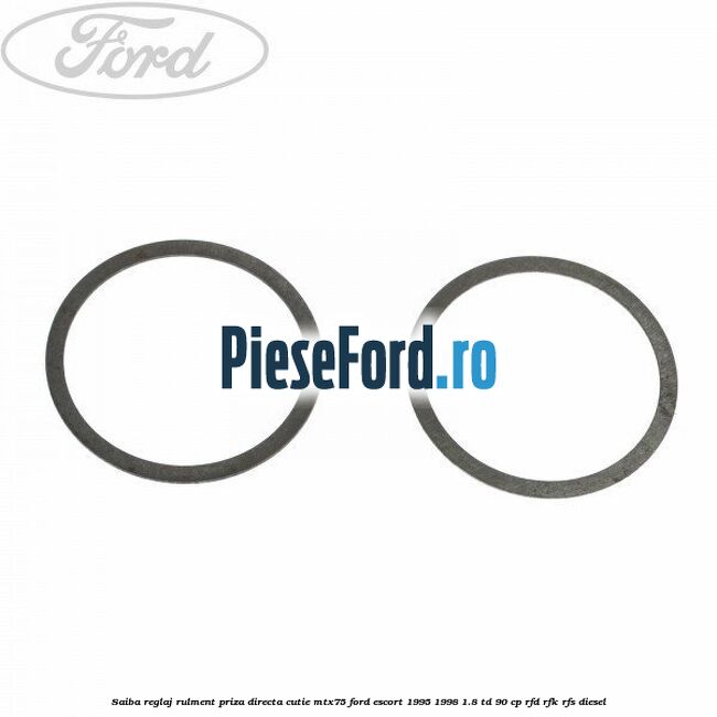 Saiba reglaj rulment priza directa cutie MTX75 Ford Escort 1995-1998 1.8 TD 90 cp RFD, RFK, RFS diesel
