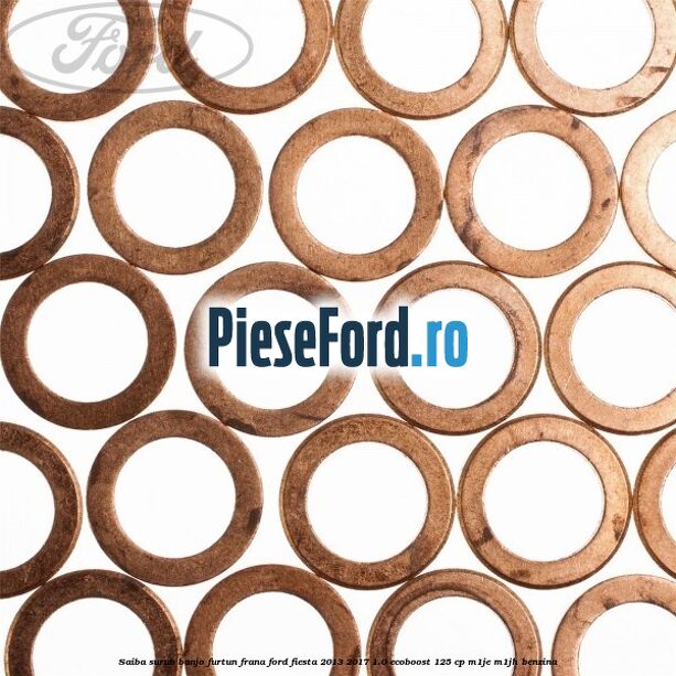 Saiba surub banjo furtun frana Ford Fiesta 2013-2017 1.0 EcoBoost 125 cp M1JE, M1JH benzina