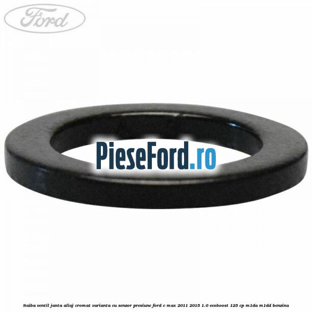 Saiba ventil janta aliaj cromat, varianta cu senzor presiune Ford C-Max 2011-2015 1.0 EcoBoost 125 cp M1DA, M1DD benzina