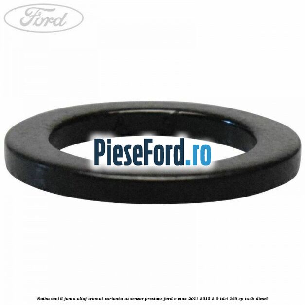 Saiba ventil janta aliaj cromat, varianta cu senzor presiune Ford C-Max 2011-2015 2.0 TDCi 163 cp TXDB diesel