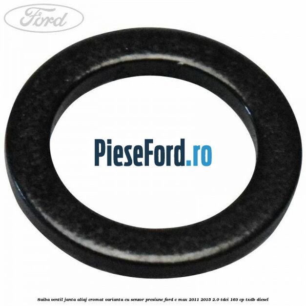 Saiba ventil janta aliaj cromat, varianta cu senzor presiune Ford C-Max 2011-2015 2.0 TDCi 163 cp TXDB diesel