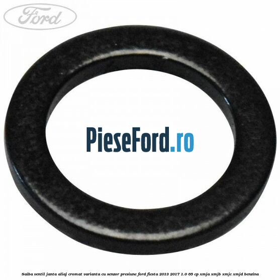 Saiba ventil janta aliaj cromat, varianta cu senzor presiune Ford Fiesta 2013-2017 1.0 65 cp XMJA, XMJB, XMJC, XMJD benzina