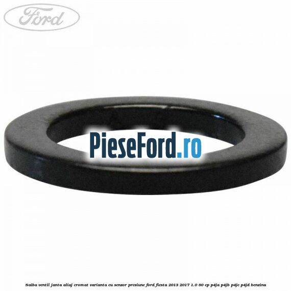 Saiba ventil janta aliaj cromat, varianta cu senzor presiune Ford Fiesta 2013-2017 1.0 80 cp P4JA, P4JB, P4JC, P4JD benzina
