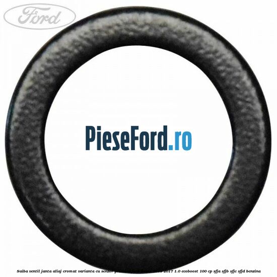 Saiba ventil janta aliaj cromat, varianta cu senzor presiune Ford Fiesta 2013-2017 1.0 EcoBoost 100 cp SFJA, SFJB, SFJC, SFJD benzina